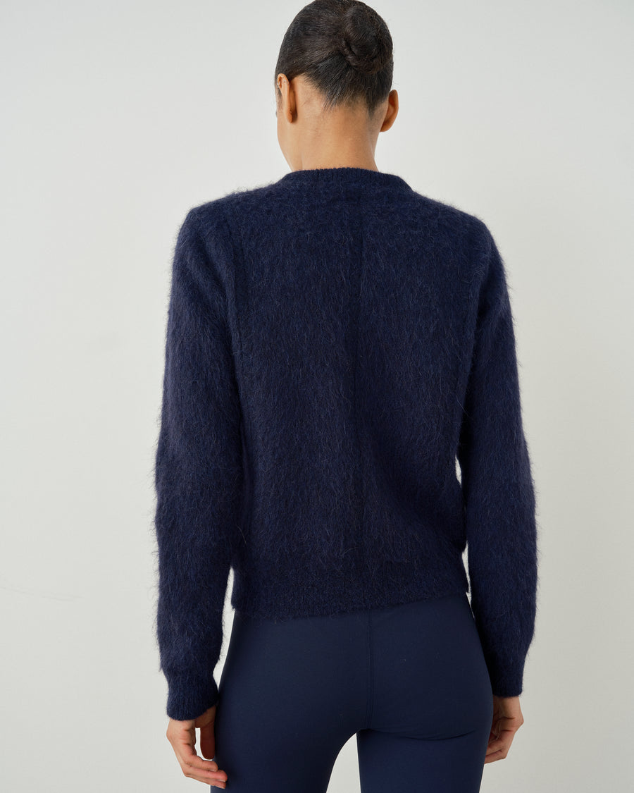 Brushed Alpaca Crew Neck Sweater