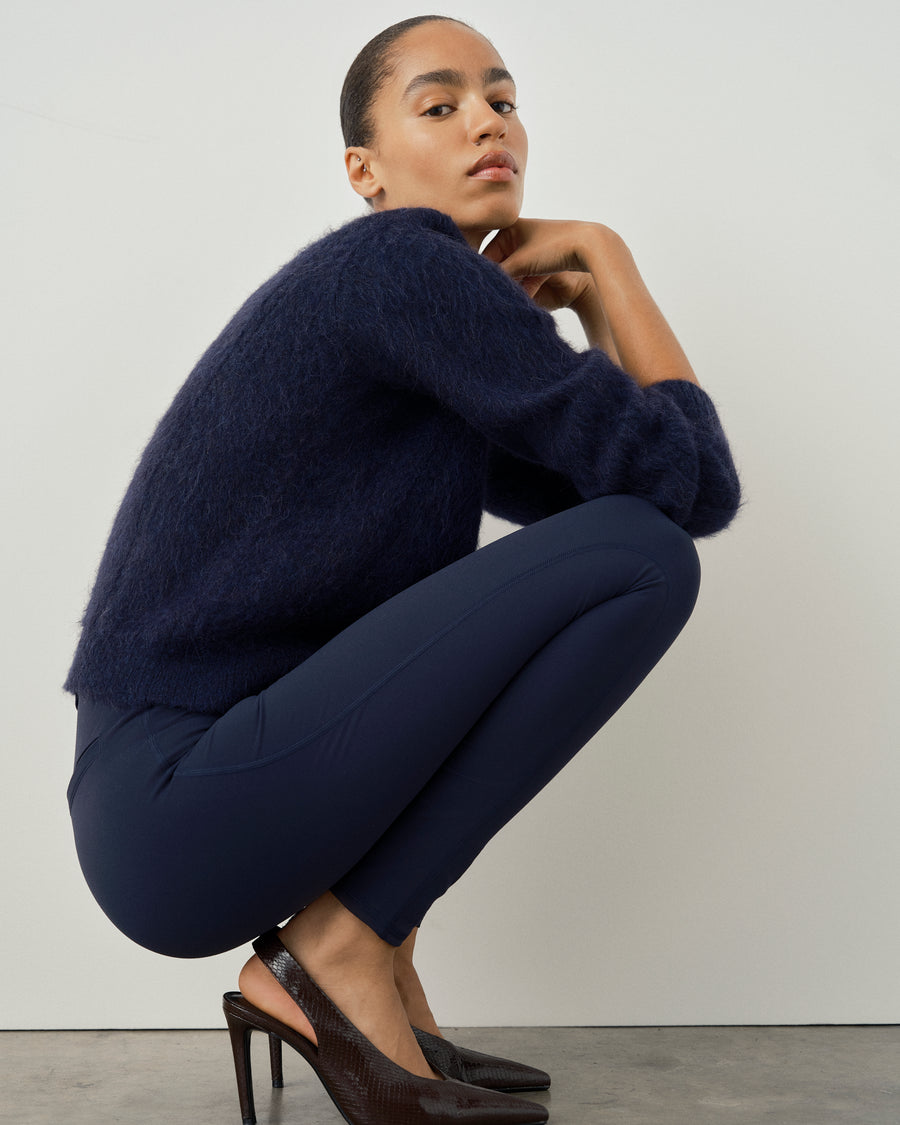 Brushed Alpaca Crew Neck Sweater