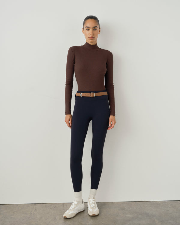 Ribbed Turtleneck Top