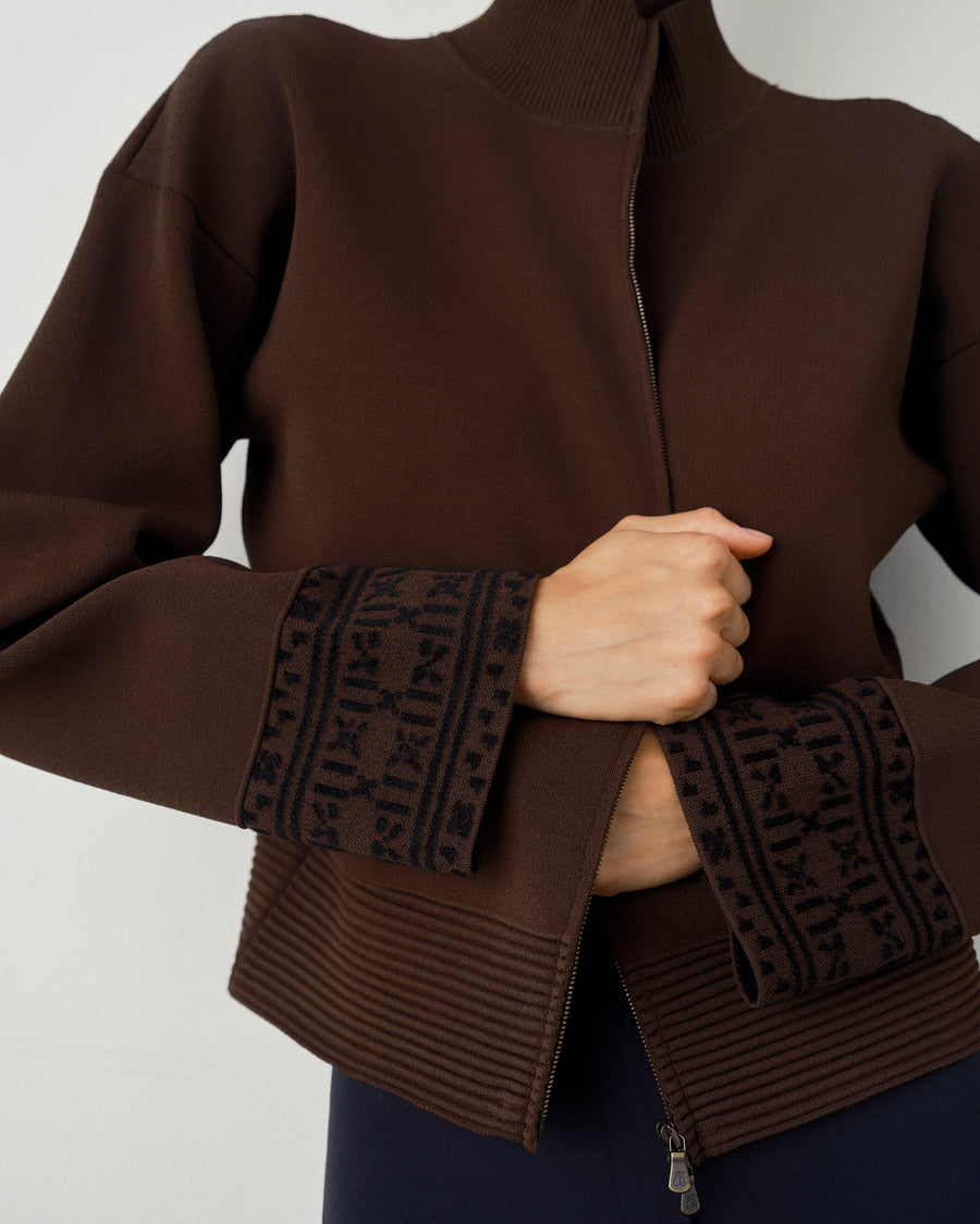 Zip Through Knit Jacket