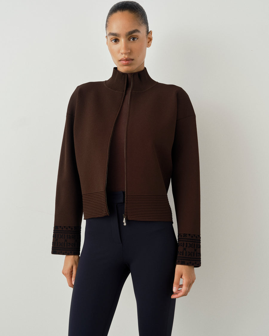 Zip Through Knit Jacket