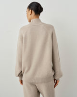 High Neck Sweater in Merino Wool Cashmere