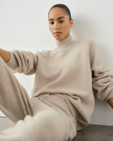 High Neck Sweater in Merino Wool Cashmere