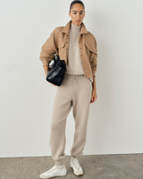 High Neck Sweater in Merino Wool Cashmere