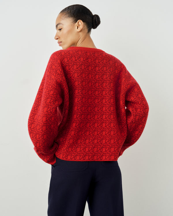 Reversible Jacquard Cashmere Sweater