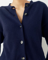 Ribbed Merino Bomber Cardigan