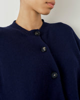 Ribbed Merino Bomber Cardigan