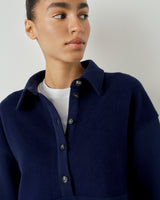 Panelled Polo Sweatshirt