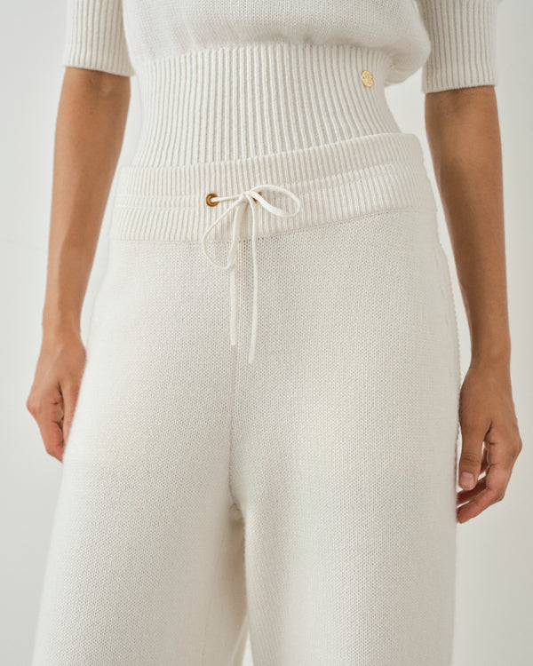 Wide Leg Trouser in Merino Wool Cashmere
