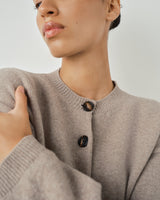 Ribbed Merino Bomber Cardigan