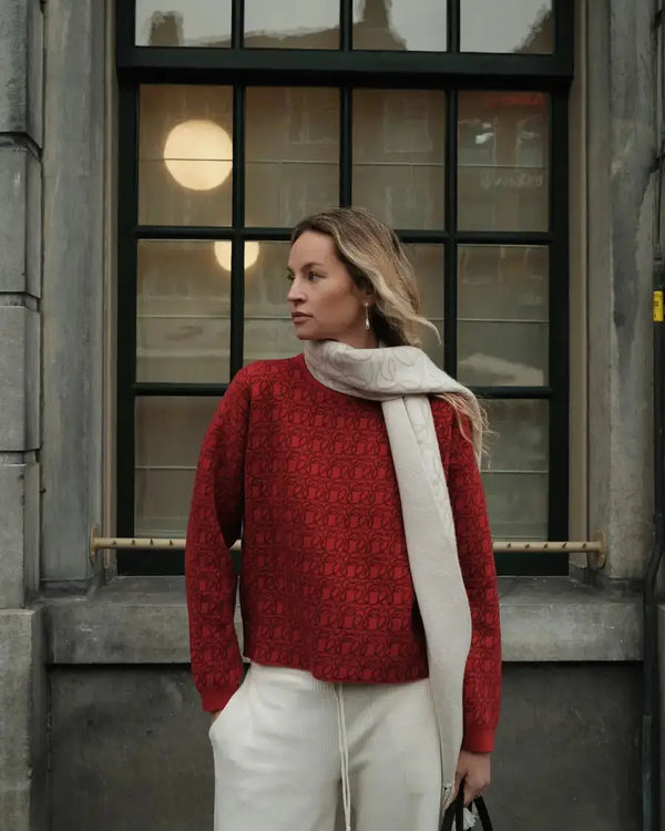 Reversible Jacquard Cashmere Sweater