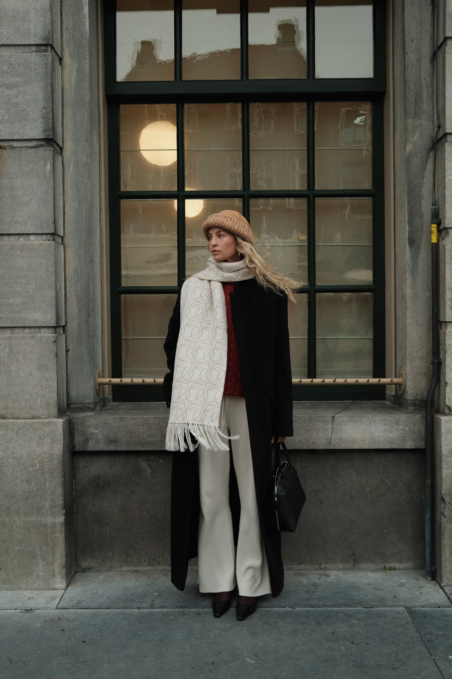 Jacquard Scarf in Cashmere