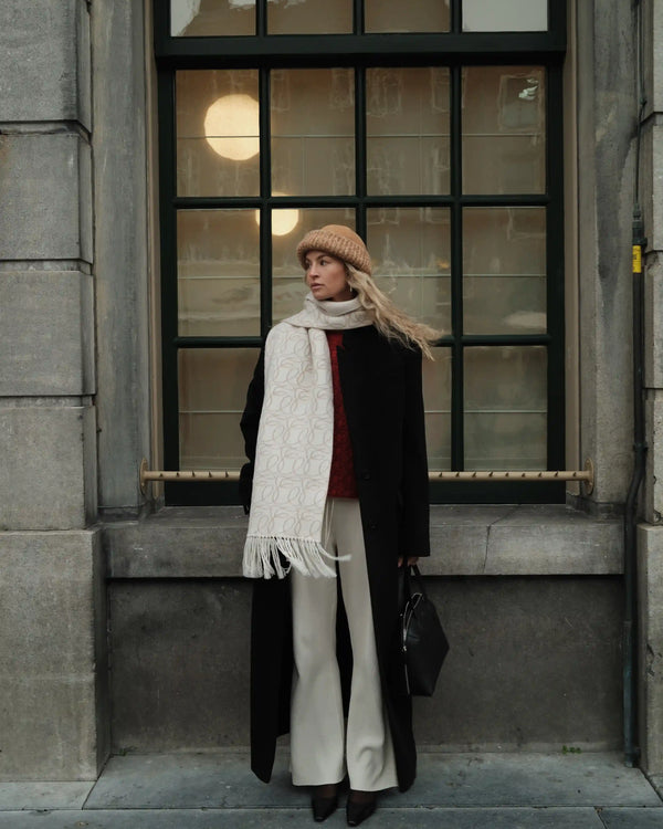 Jacquard Scarf in Cashmere