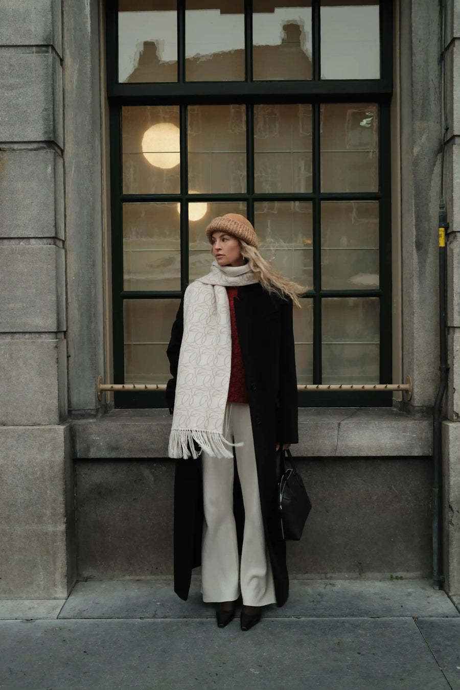 Jacquard Scarf in Cashmere