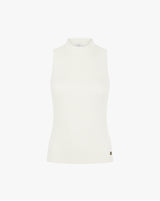 Ribbed Vest in Cotton Cashmere