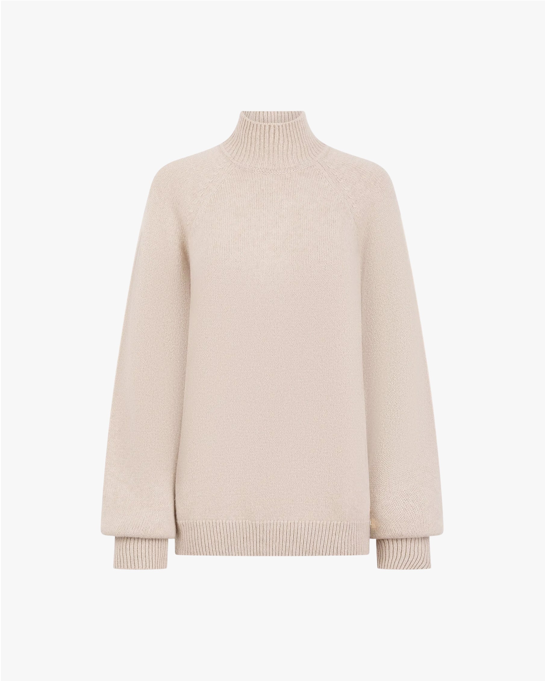 High Neck Sweater in Merino Wool Cashmere