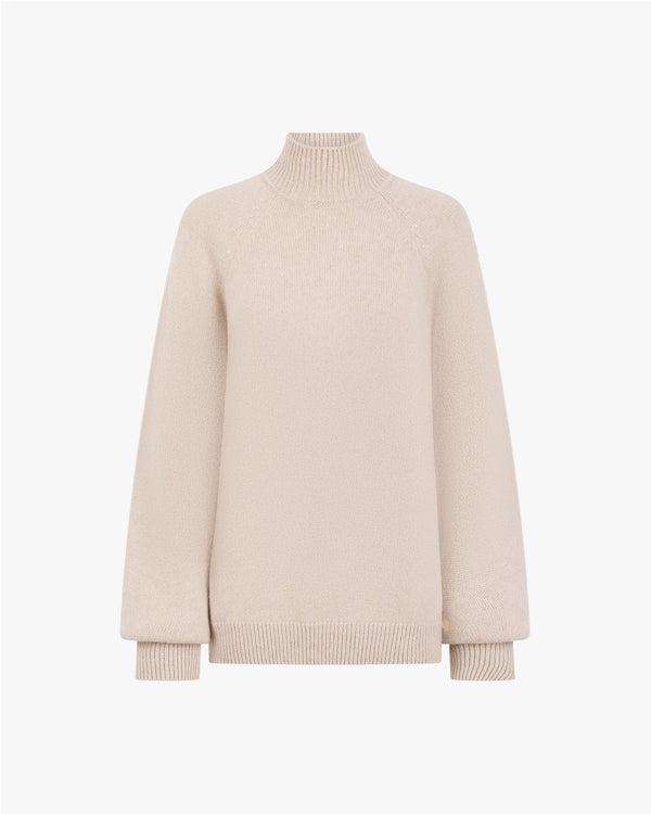 High Neck Sweater in Merino Wool Cashmere