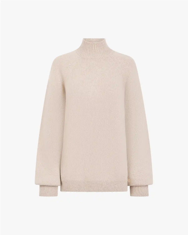 High Neck Sweater in Merino Wool Cashmere