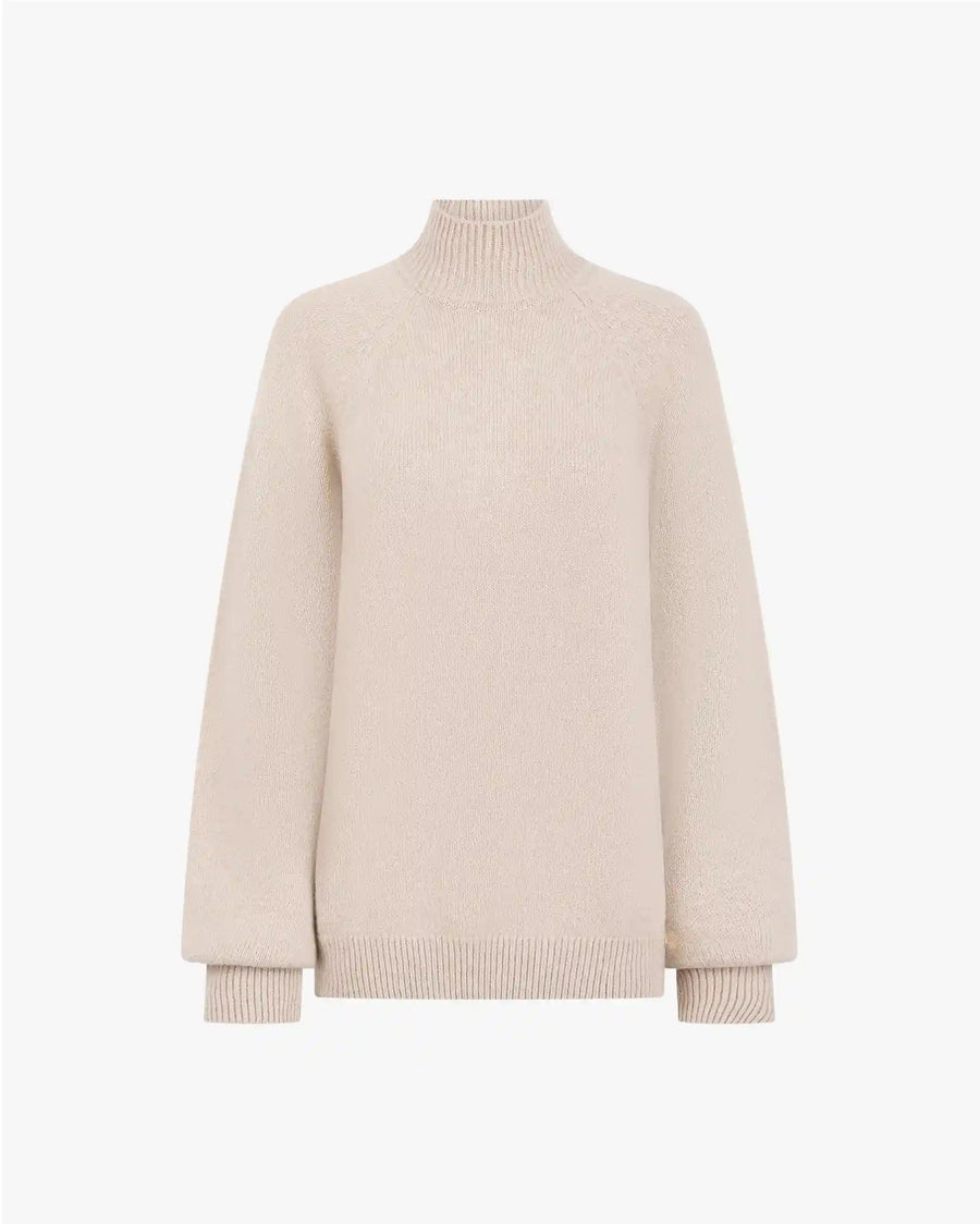 High Neck Sweater in Merino Wool Cashmere