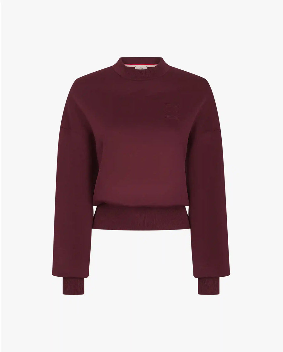 Maroon sweatshirt on a white background
