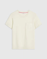 Beige t-shirt on a light gray background