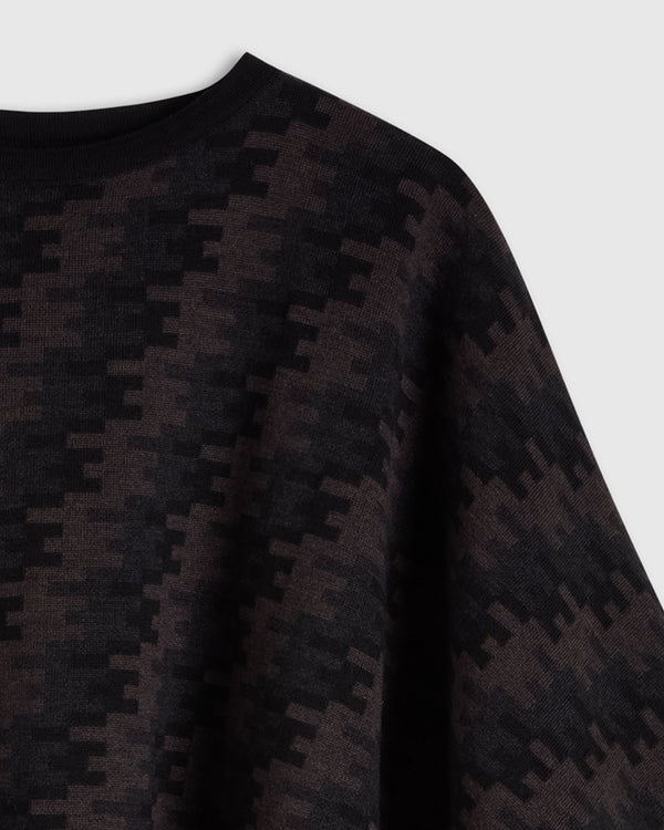 Merino Wool Jacquard Cape