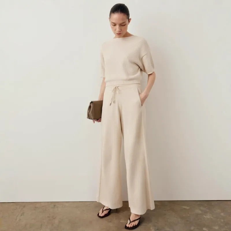 Bouclé Boat Neck Top