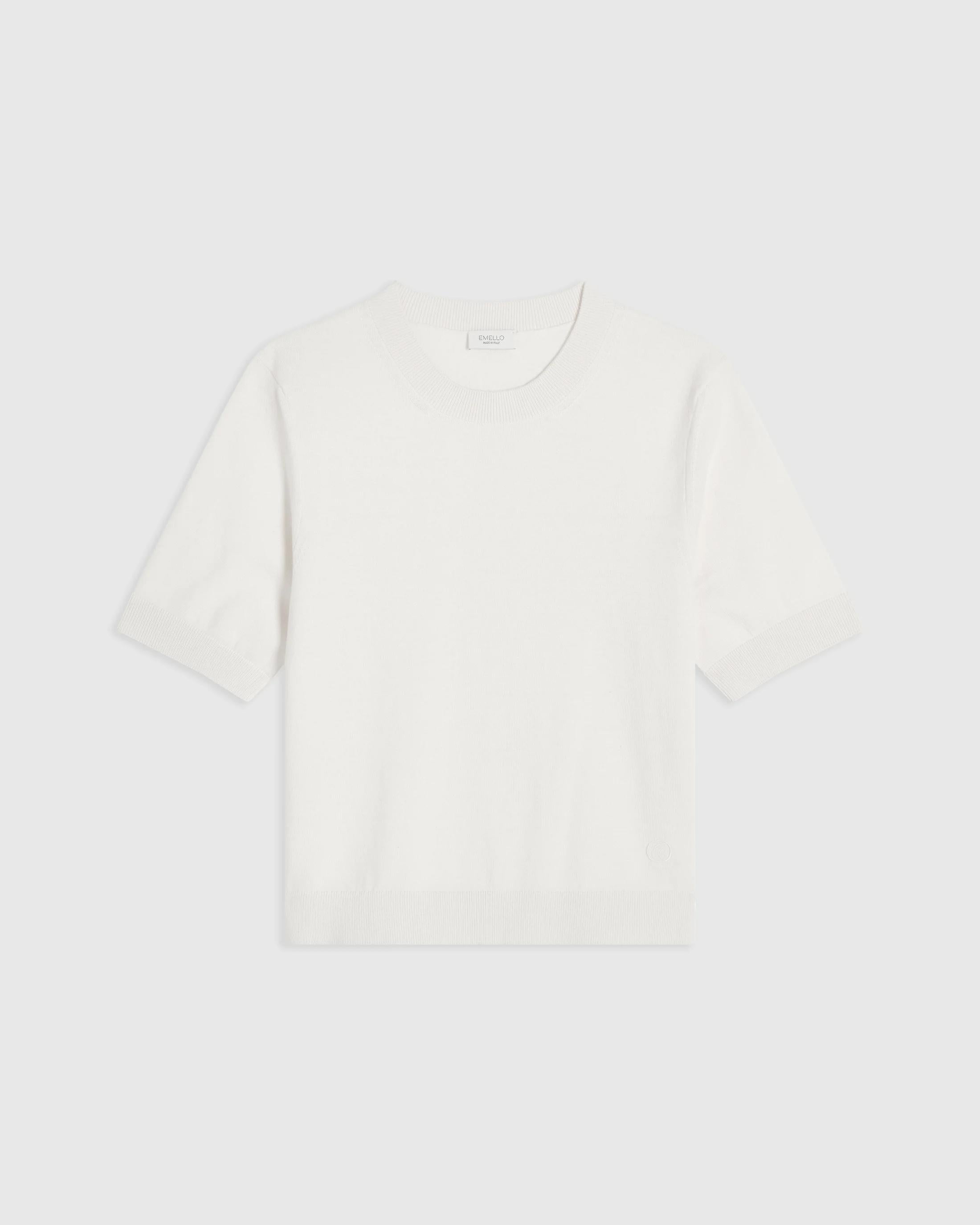 Cotton Cashmere Knit Tee