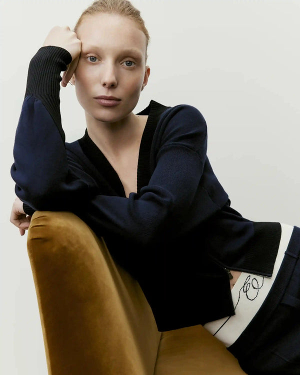 Double Waistband Knitted Trousers