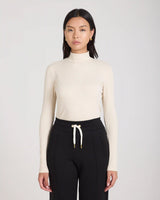 Ribbed Turtleneck in Lyocell Cotton