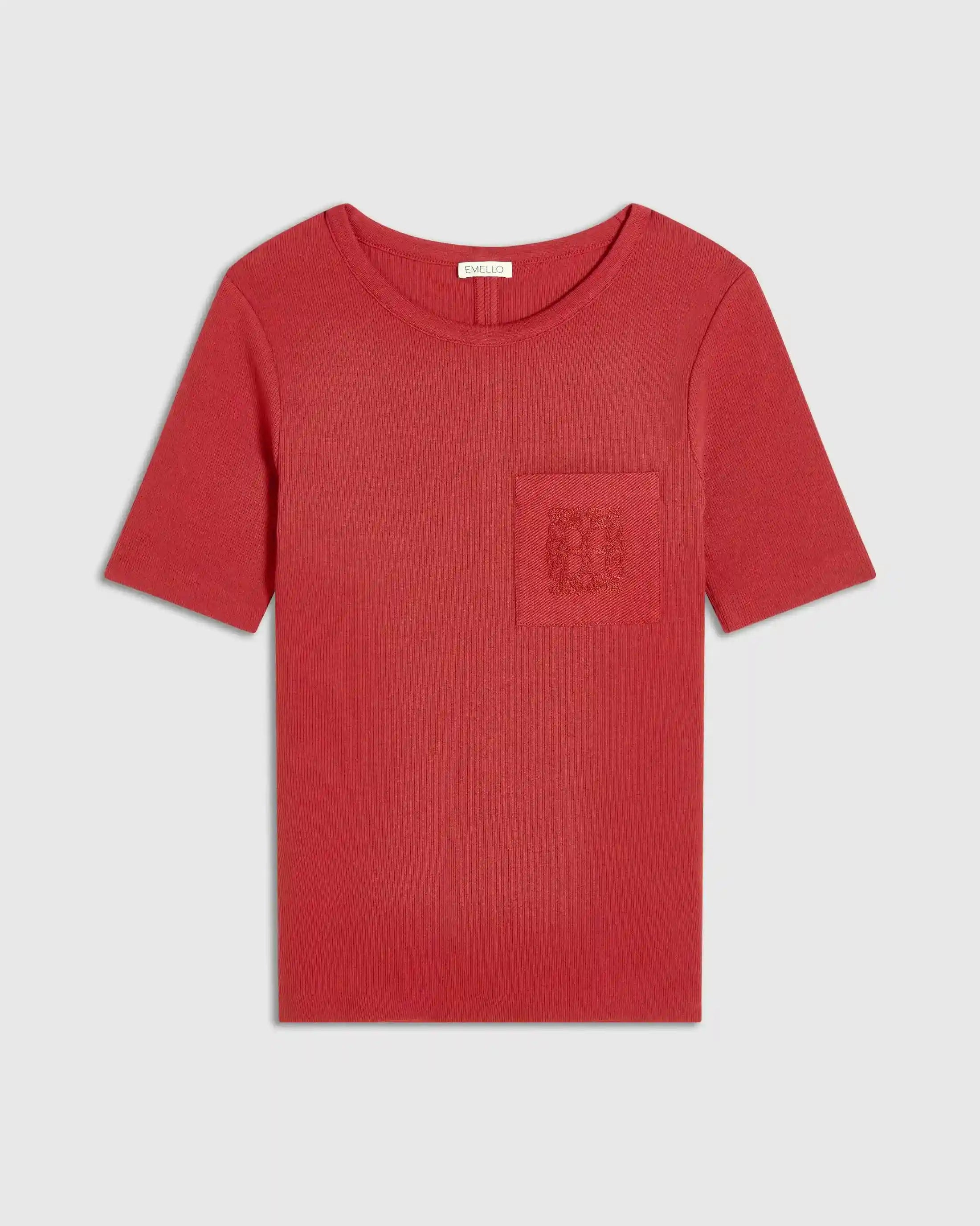Ribbed Pocket Tee