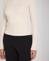 Ribbed Turtleneck in Lyocell Cotton