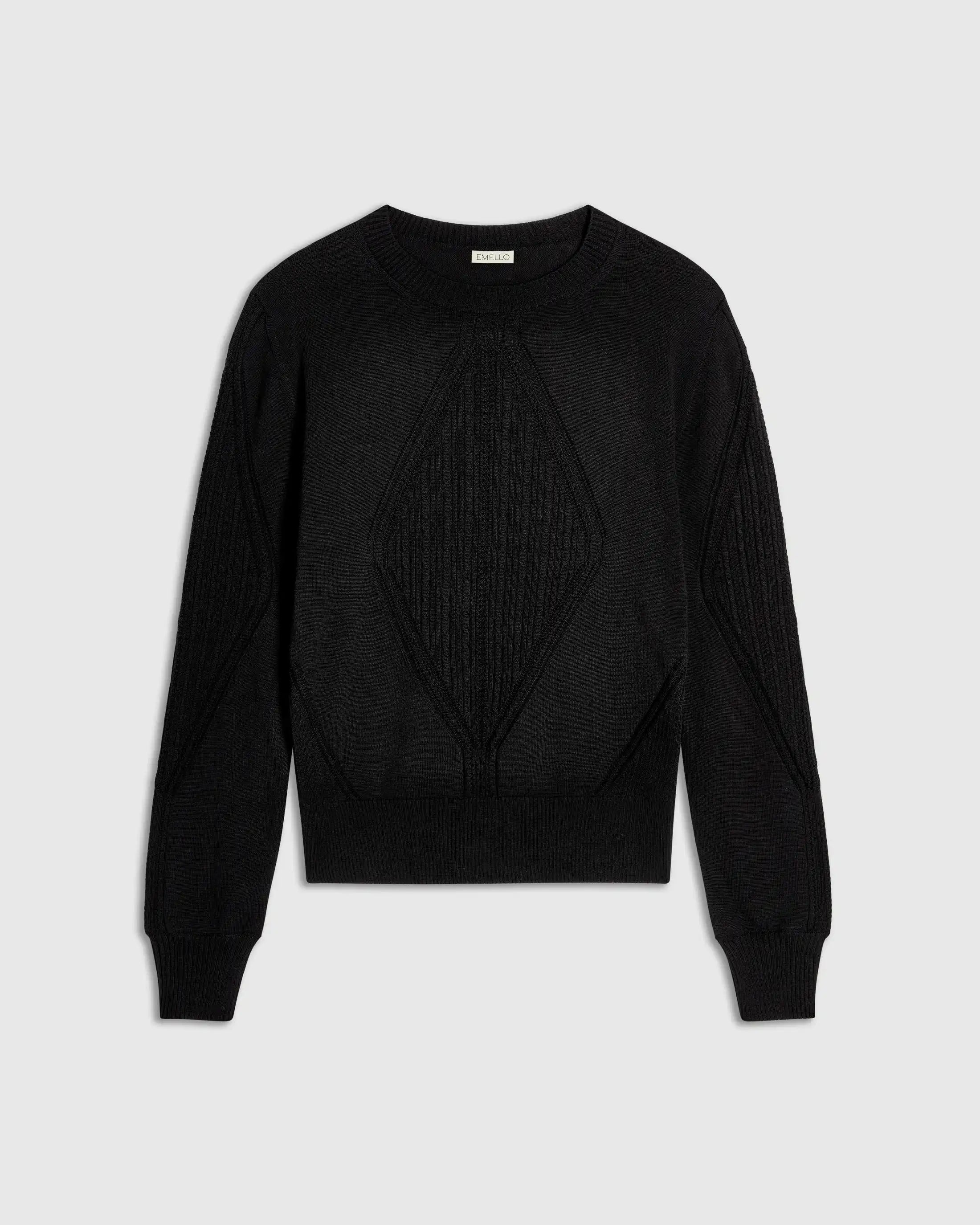 Silk Blend Pointelle Sweater