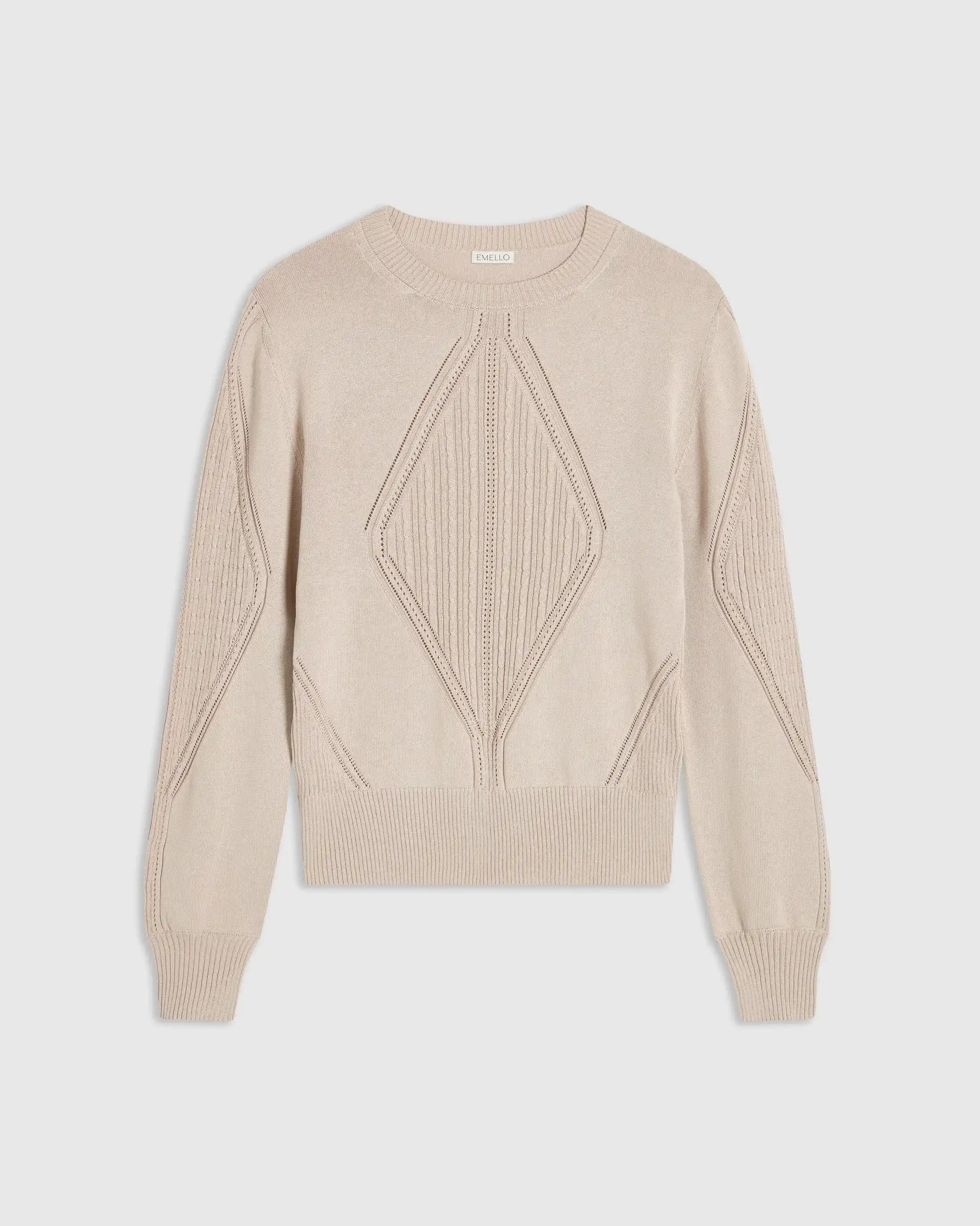 Silk Blend Pointelle Sweater