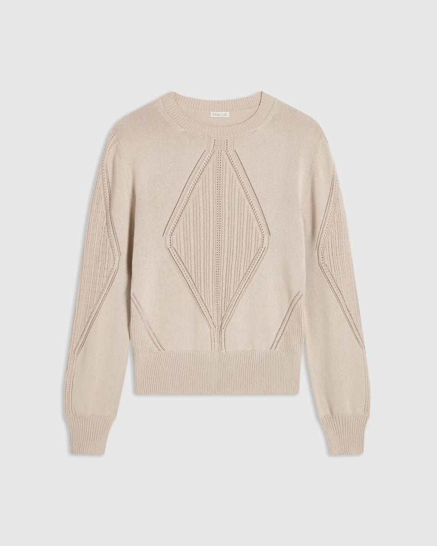 Silk Blend Pointelle Sweater