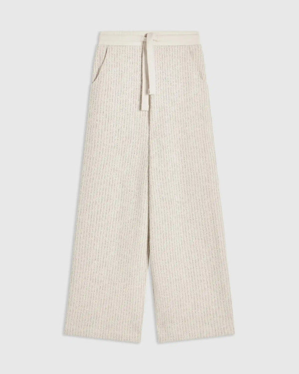 Stripe Knit Wide Leg Trousers