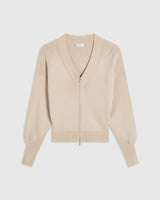 V-Neck Zip Cardigan