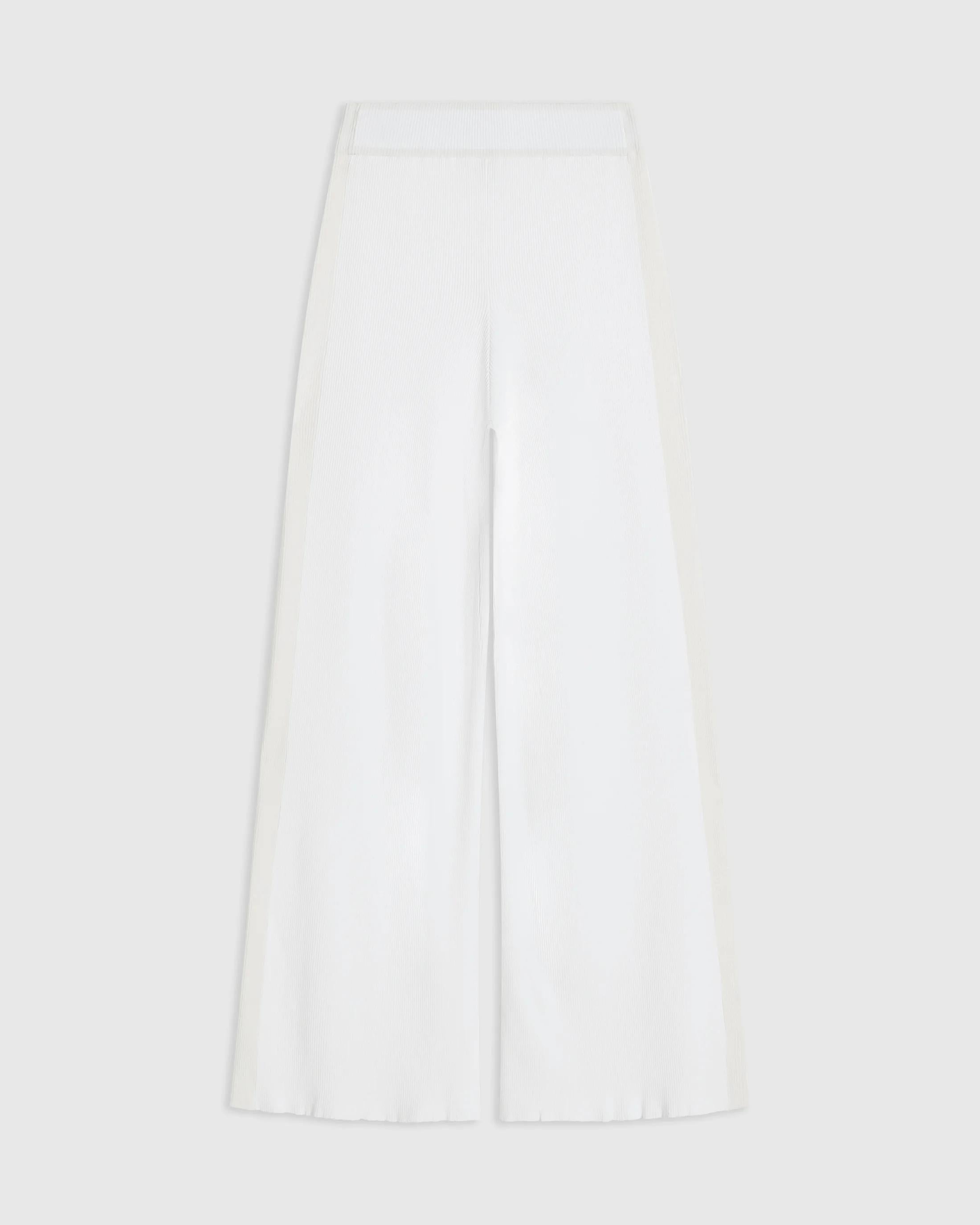 Tonal Ribbed Knit Trousers