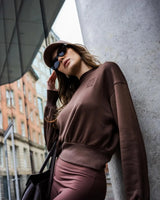 Sweatshirt With Debossing in Lyocell